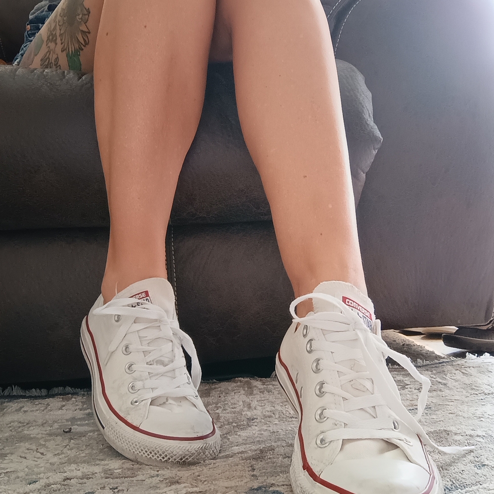 Women's WW White Converse Sneakers
